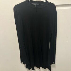 Killstar bell sleeve mini dress black